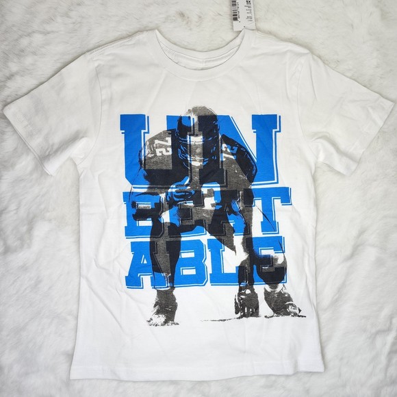 The Children's Place White "Unbeatable" Football Graphic Tee Size … - Picture 1 of 6